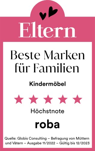 roba Beistellbett 60 x 120 cm   Adam &amp; Eule Room Bed   Babybett zum Anstellen an Elternbett   Inklusive Matratze, Bettwäsche, Himmel   Mobil &amp; Höhenverstellbar   Holz weiß