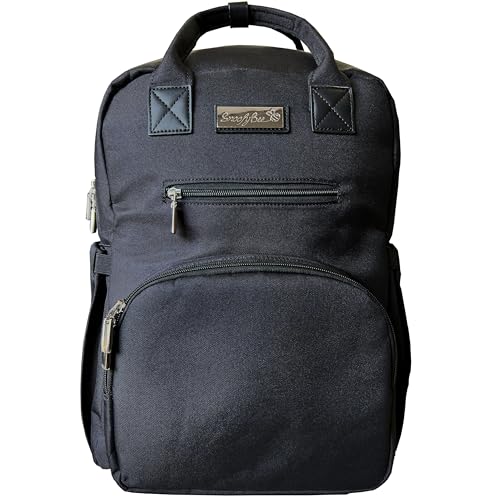 Queen Bee Wickelrucksack   Schicke Wickeltasche mit Einhandzugriff, Standfuß &amp; intelligenter Aufbewahrung