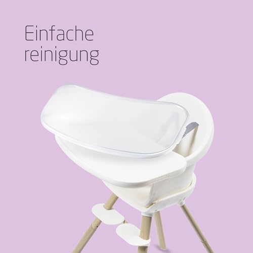 Maxi Cosi Moa 4 in 1 Kinderhochstuhl mitwachsend, 6 Mon–7 Jahre, 0–25kg, verstellbarer Hochstuhl Baby, in eine Sitzerhöhung, einen Hocker und einen kleinen Tisch mit Sitz verwandelbar, Beyond White
