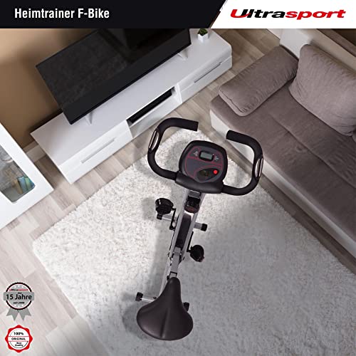Ultrasport Heimtrainer Fahrrad Klappbar I Hometrainer Fahrrad Klappbar mit Komfort Sattel I Ergometer Heimtrainer, Fitnessbikes, Indoor Bike, Trimmrad Heimtrainer Klappbar