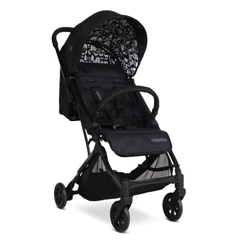 COSATTO Yo! Reisekinderwagen   Leicht, kompakt, klappbar von Geburt an bis 25 kg   flugzeugtauglich, einfaches Zusammenklappen mit einer Hand, großer 8 kg Einkaufskorb mit Regenschutz (Silhouette)