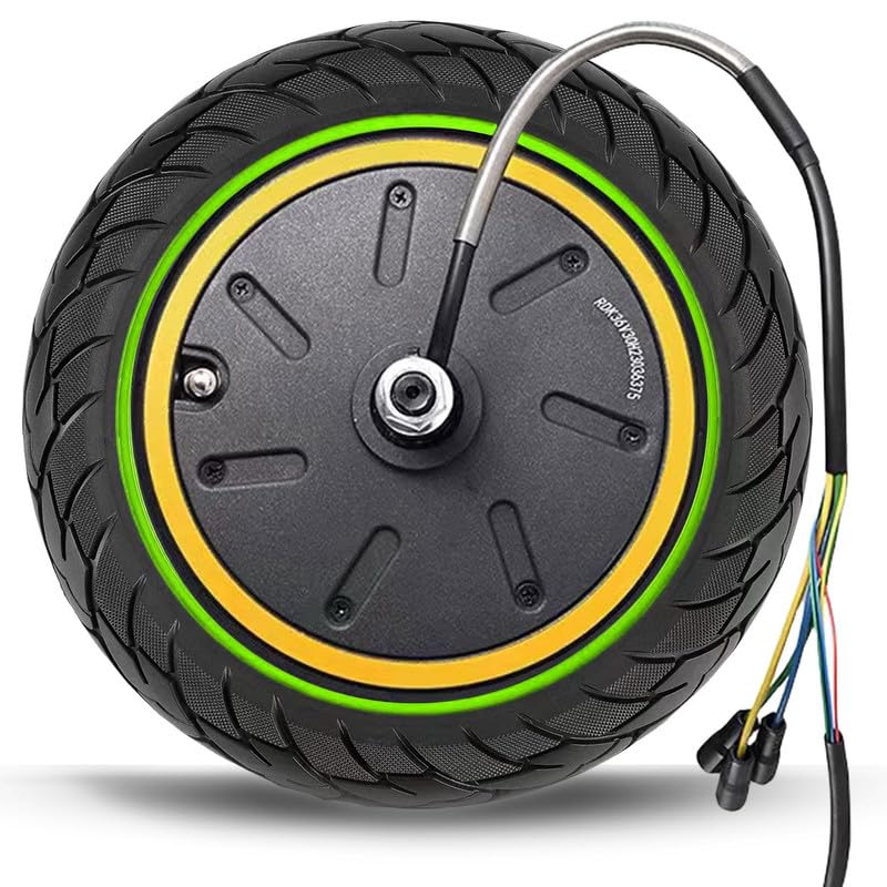 GLDYTIMES 10 Zoll Nabenmotor mit Vollgummireifen 500w Antrieb Power Wheels Motor Kit Tubeless Type für Segway Ninebot Max G30 G30P G30LP Elektroroller 10x2.5, 60/70 6.5 vorne oder hinten Zubehör