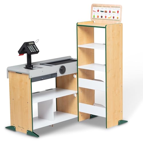 Melissa &amp; Doug Kaufladen aus Holz für Kinder ab 3 Jahren, mit Förderband, Scanner und Kartenzahlung, mit Soundeffekten