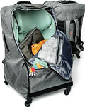 The Little Stork Autositz Reisetasche mit Rädern, 3 in 1 gepolsterter Autositz Tragerucksack mit extra Stauraum, um alle Ihre Kleinkind Flugzeug Reiseutensilien abzudecken, Baby Autositztaschen für