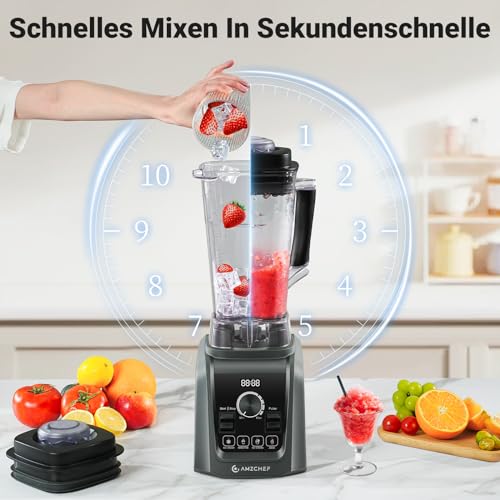 AMZCHEF Standmixer Hochleistungsmixer Technologie Smoothies