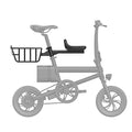 NsiBan Kinder Vordersitz Für Mountainbikes Elektrofahrrad, Montierte Fahrradsitze Und Korb, Kompatibler Sattelrohrdurchmesser: 33,9 mm Für Kinder 2 6 Jahre 2