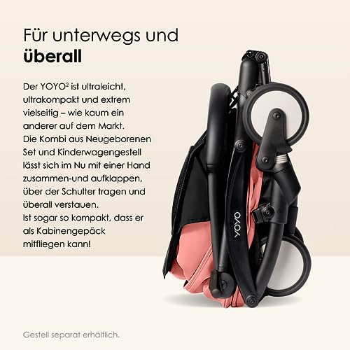 BABYZEN YOYO 0  Neugeborenen Set, Ginger   Inklusive Matratze, Verdeck, Kopfstütze und Fußabdeckung   YOYO2 Kinderwagengestell erforderlich (separat erhältlich)