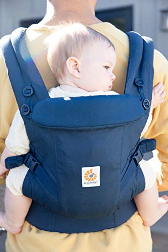 Ergobaby Babytrage für Neugeborene ab Geburt, Baby Tragesystem Adapt, Babytragetasche Bauchtrage Rückentrage