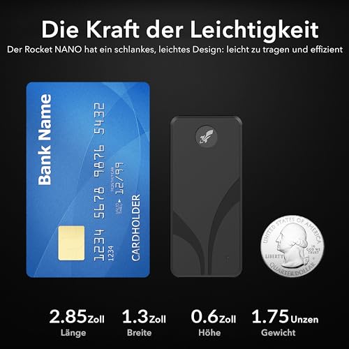 SABRENT Portable SSD 1TB, Festplatte extern NVMe, USB 3.2 Gen 2, 1500 MB/s Lesen, USB C Kabel enthalten, Externe M.2 SSD Aluminiumschale, schwarz (SB 1TB NAV2)