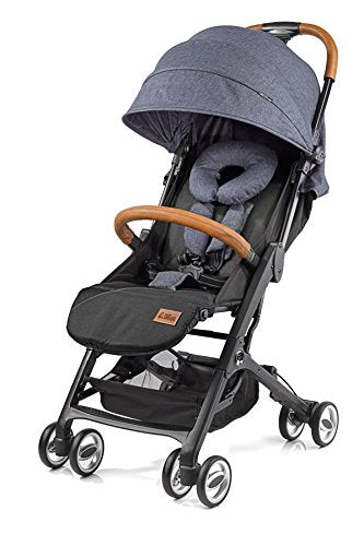 Gesslein Smiloo Cuby Kofferbuggy mit Liegefunktion jeansblau meliert