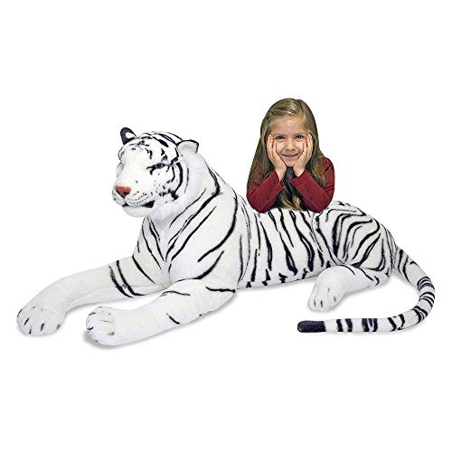 Melissa &amp; Doug White Tiger   Plush | Soft Toy | Animal | All Ages | Gift for Boy or Girl