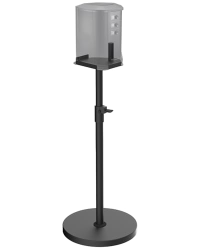 Verbesserter robuster Lautsprecherständer für Bose S1 Pro/Bose S1 Pro  Bodenständer, höhenverstellbar von 114,3 cm bis 137,2 cm, hält bis zu 9 kg, kabellose Studio Monitore, Lautsprecherständer für