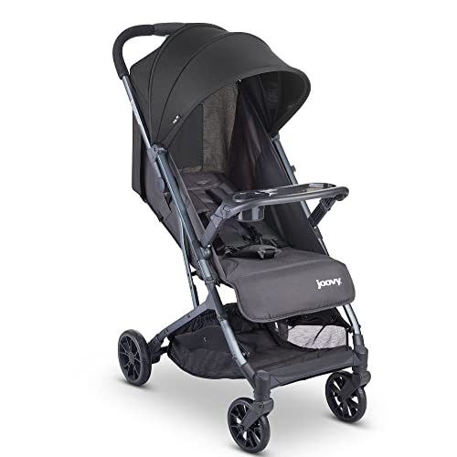 Joovy Kooper Kinderwagen, Leichter Kinderwagen, kompakt zusammenklappbar mit Ablage, grau