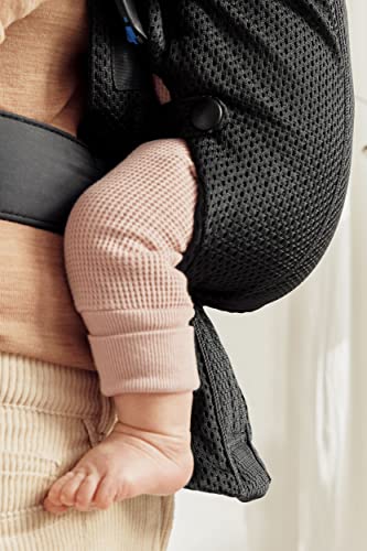 BabyBjörn Babytrage Mini, 3D Netzstoff, Schwarz