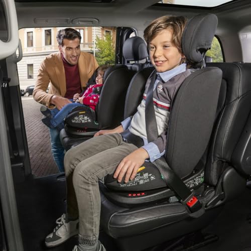 Chicco Kindersitz Mokita I Size, mit Isofix System, für Kinder zwischen 76 und 150 cm Körpergröße, verwendbar ab 15 Monaten, inklusive Einsatz, Schwarz