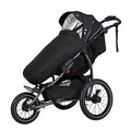 X lander Buggy X RUN Kinderwagen Sportbuggy bis 25kg Sportwagen Buggy mit Luftreifen Kinderwagen Laufen Skaten Kinderbuggy Geländebuggy klappbar (Carbon black)