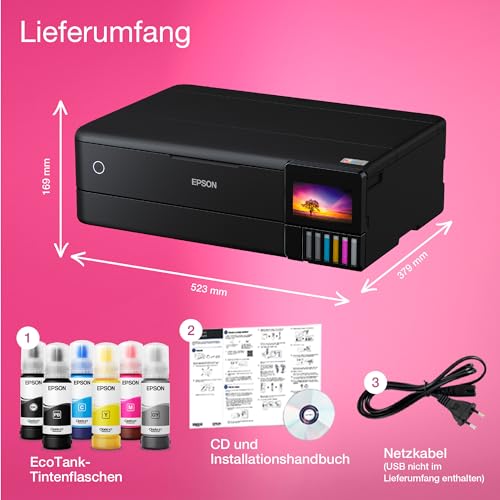 Epson EcoTank ET 8550 DIN A3  WLAN Tintentank Fotodrucker