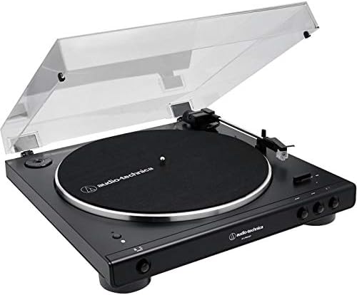 Audio Technica LP60XBTBK Vollautomatischer Stereo plattenspieler mit Riemenantrieb Schwarz
