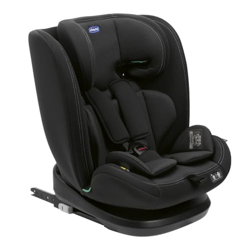 Chicco Kindersitz Mokita I Size, mit Isofix System, für Kinder zwischen 76 und 150 cm Körpergröße, verwendbar ab 15 Monaten, inklusive Einsatz, Schwarz