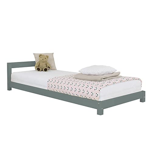 Benlemi Kinderbett Dreamy 80 x 160 Salbeigrün