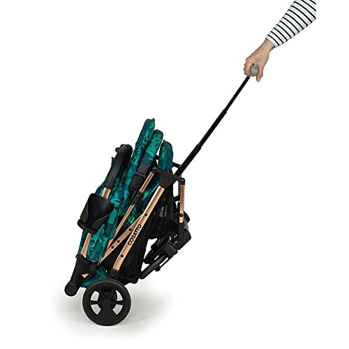 COSATTO Woosh 3 Leichter Kinderwagen ab Geburt bis 25kg.Einfaches Zusammenklappen mit 1 Hand,kompakt, Teleskopgriff,extra großer Einkaufskorb,Becherhalter, Stoßstange &amp; Regenschutz(Midnight Jungle)