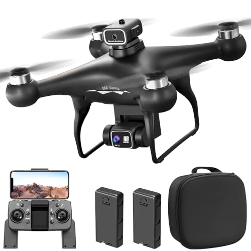 3T6B Bürstenloser Motor Drohne mit 2 4K kameras, 360° Hindernisvermeidungs, Professionell Drones mit 50facher Zoom, Headless Modus,Höhenhaltung, Geburtstag für Anfänger Erwachsener