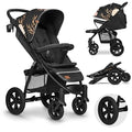 LIONELO Annet Buggy bis 22 kg mit Liegefunktion, Kinderwagen klein zusammenklappbar mit Zubehör, Eva Schaum Räder, Moskitonetz, Fußdecke Getränkehalter, Korb (Lovin, Tour)