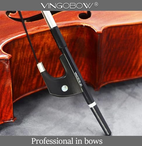 vingobow voller Größe Deutsche Karbonfaser aufrecht Kontrabass Schleife natur schwarz Mongolei Rosshaar New Art Nr. 100bgb