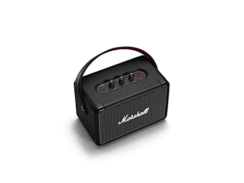 Marshall Kilburn II Bluetooth Tragbarer Lautsprecher, Kabelloser, Wasserabweisend   Schwarz, EU