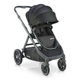 Joovy Qool Kinderwagen, Reisesystem Kinderwagen, Premium MultifunktionsKombikinderwagen, wächst von Einzel  über Doppel  bis hin zu Dreifach Kinderwagen mit zusätzlichem Zubehör, schwarz Melange