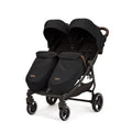 Ickle Bubba Venus Max Doppel Kinderwagen (Schwarz)