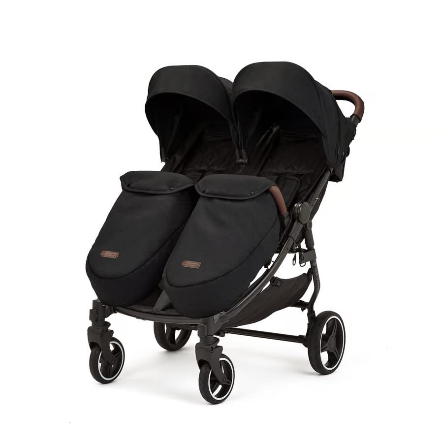 Ickle Bubba Venus Max Doppel Kinderwagen (Schwarz)