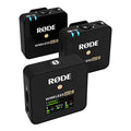 RØDE Wireless GO II Ultrakompaktes Kabelloses Zweikanal Mikrofonsystem mit eingebauten Mikrofonen, integrierter Aufnahmefunktion und 200 m Reichweite für Filmemachen, Interviews, Schwarz
