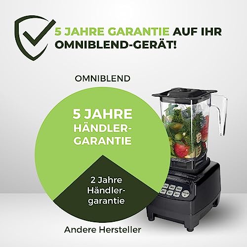 OmniBlend BPA freiem 6 Klingen System Edelstahl Standmixer