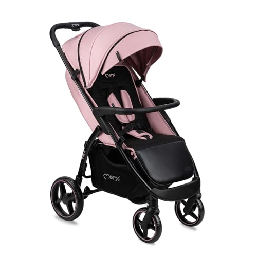 MoMi MIYA EVA, Kinder Buggy Kinderwagen ab dem 6. Monat (bis 22 kg), regulierbarer 5 Punkt Sicherheitsgurt, Einkaufskorb, Fußsack, Getränkehalterung, Regenschutz und Insektenschutz