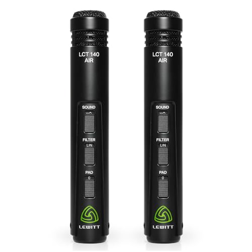 LCT 140 AIR Stereoset Kleinmembran Kondensatormikrofone   Ideal für Akustikgitarre und Drums   Zwei Soundmodi (AIR und Flat)   Inklusive Low Cut und PAD   Nierencharakteristik
